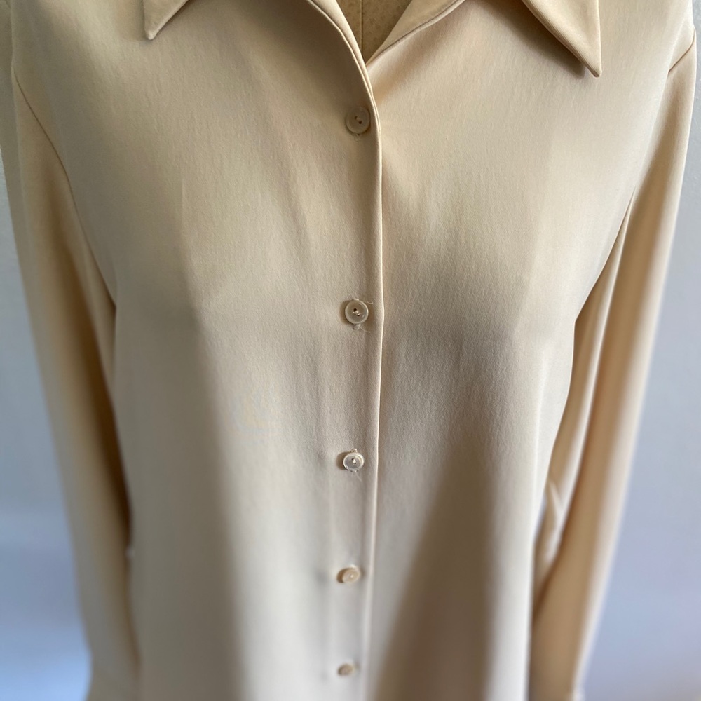 Talora Silk Button Down Blouse - image 3